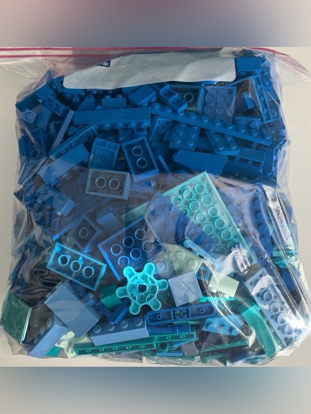 Lego 2.7lbs Blue Loose Pieces Bricks Plates